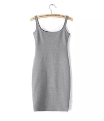 Simple Casual Sleeveless Dress 