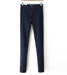 Pencil Pants High Waist Jeans