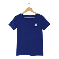 Cat Lovers Pocket Summer T Shirt