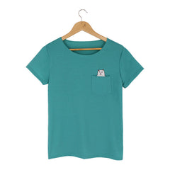 Cat Lovers Pocket Summer T Shirt