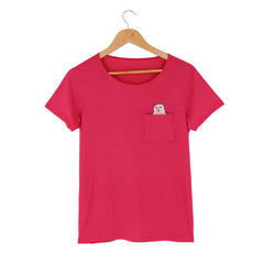 Cat Lovers Pocket Summer T Shirt