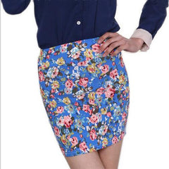 Fashion Girl Flower Print Skirt