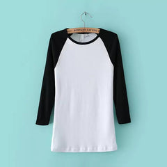 American Apparel Women's T shirt Patchwork Tee