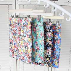 Fashion Girl Flower Print Skirt