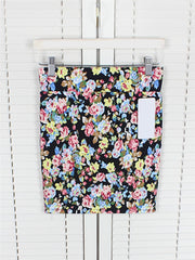 Fashion Girl Flower Print Skirt