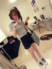 Striped Short Sleeved T-shirt