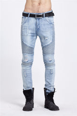 Men's Skinny Rock Ripped Jeans