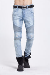 Men's Skinny Rock Ripped Jeans