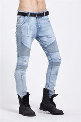 Men's Skinny Rock Ripped Jeans