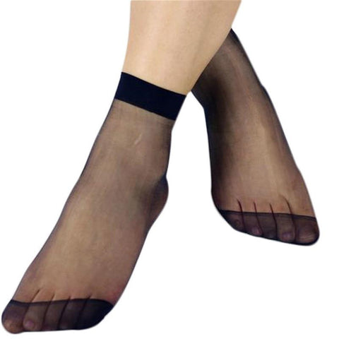  Crystal Transparent Silk Socks