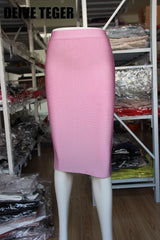 Knee-Length Bandage Skirt