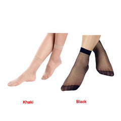  Crystal Transparent Silk Socks